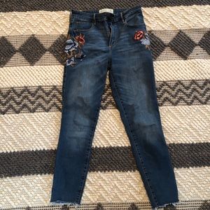 Abercrombie embroidered jeans